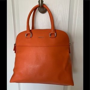 Furla Orange Leather Purse